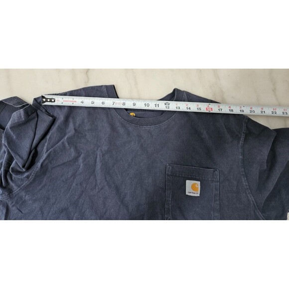 Carhartt Men's Pocket T-Shirt Crew Neck Short Sleeve Original Fit Gray Size XL - Picture 5 of 8